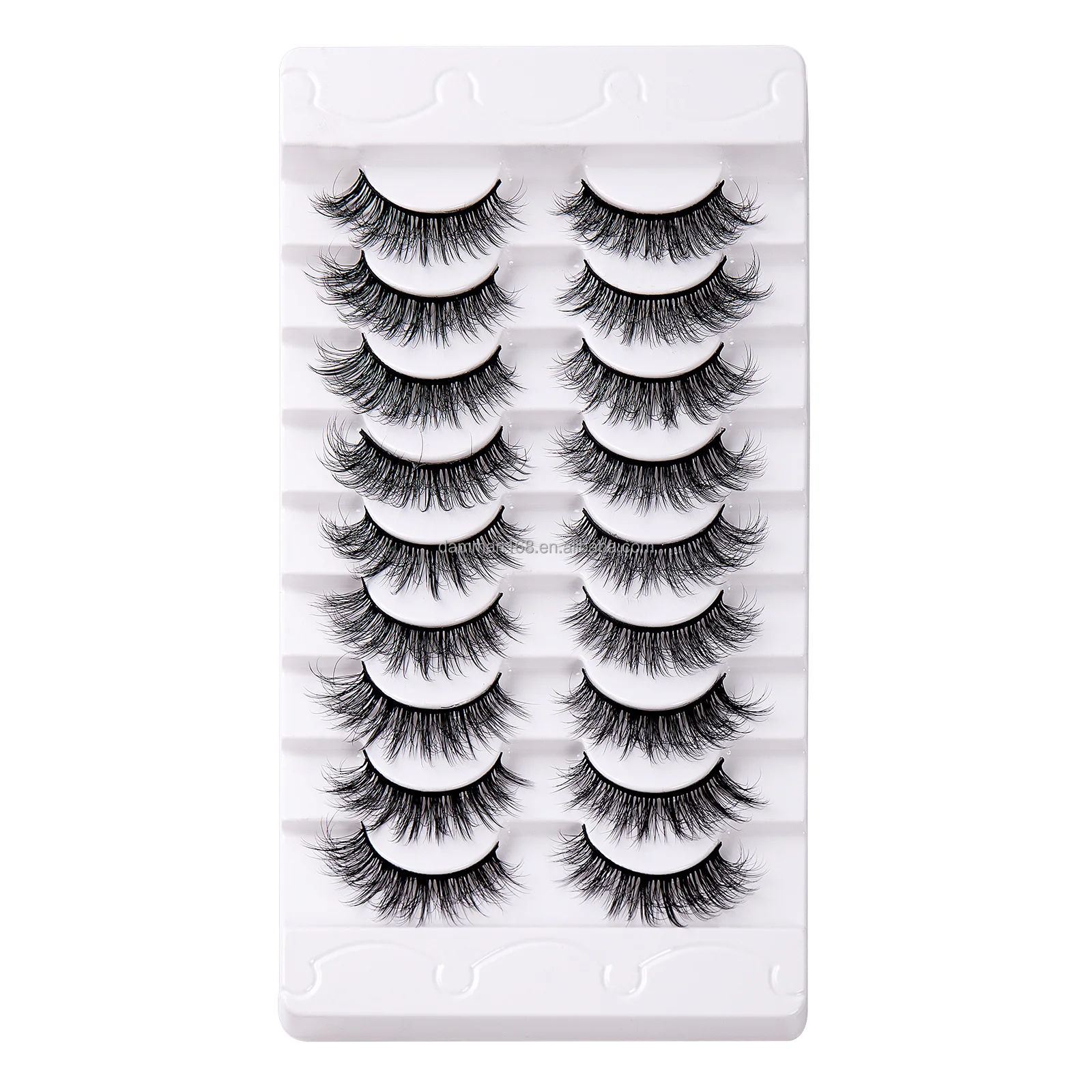 OEM Natural Lashes Strips Customized Eye Lash Strip Soft 3D Faux Mink Lashes