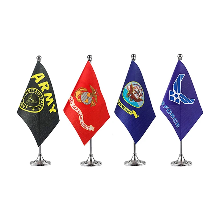 Flags Wholesale Custom Hot Sales 100% Polyester Country Table Flags