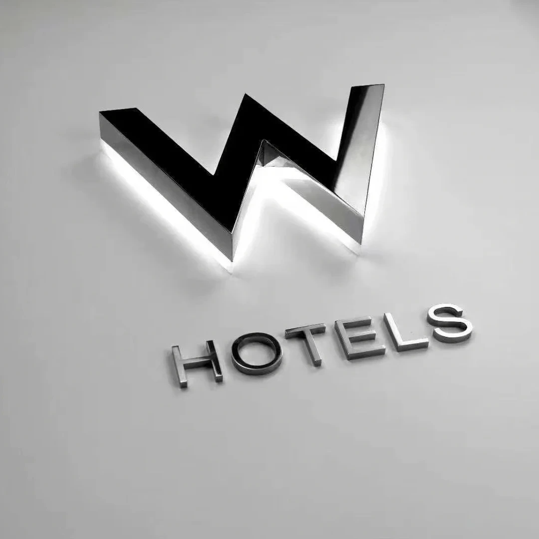 Decorative Custom Letters Wall Glass Mirror Alphabet Letters Stainless Steel 3D Letters Sign