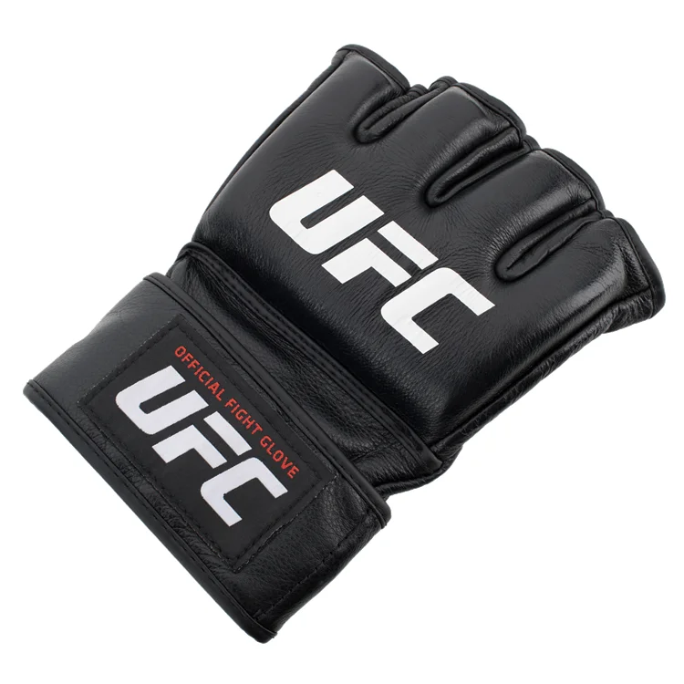  UFC Официальные Черные кожаные перчатки MMA