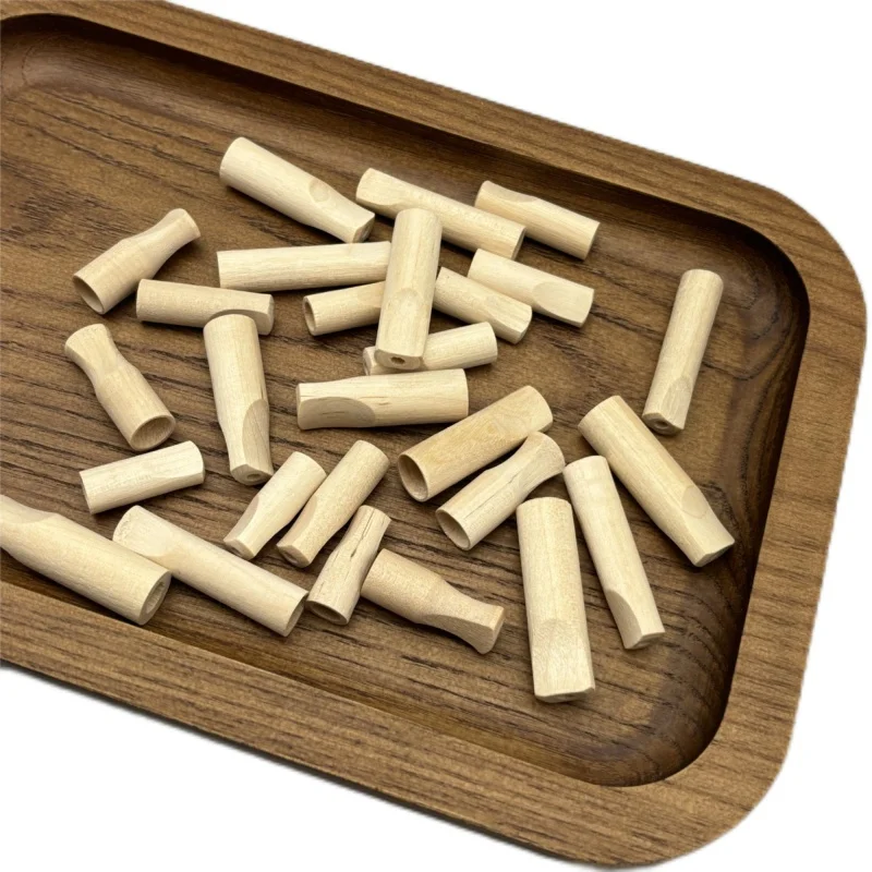 Wholesale Custom Wooden Filter Tips Eco-Friendly Disposable Birch Wood Mouthpiece with Different Sizes for Crafts