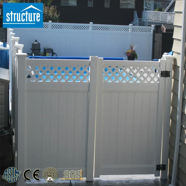 Eco-friendly Garden Decorative Easy-to-assemble PVC Lattice Fence