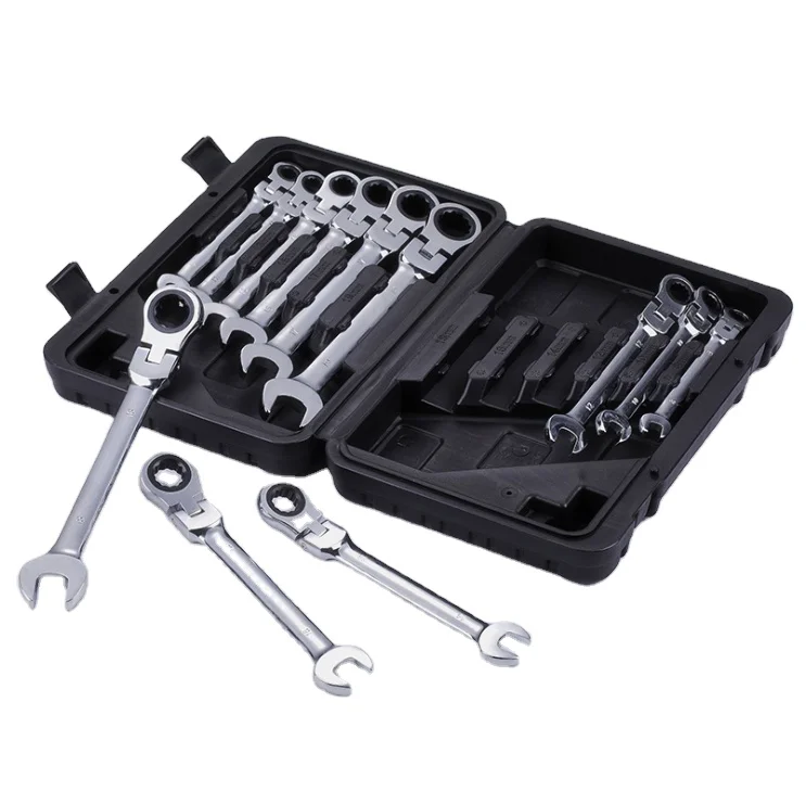 
Комбинированный гаечный ключ с гибкой головкой 14 мм 17 мм 19 мм 