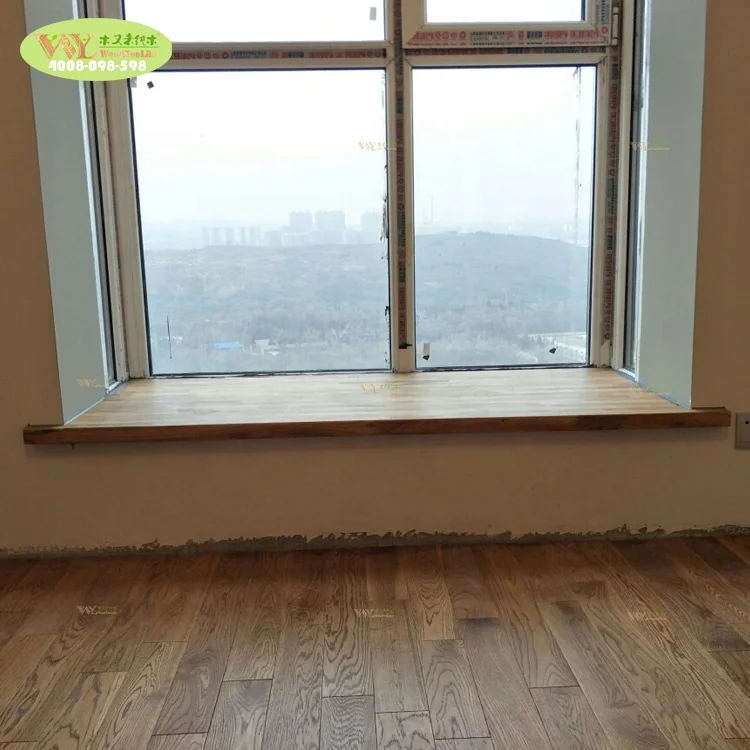 Factory custom solid oak wood window sill / finger joint oak wood window sills for home decor
