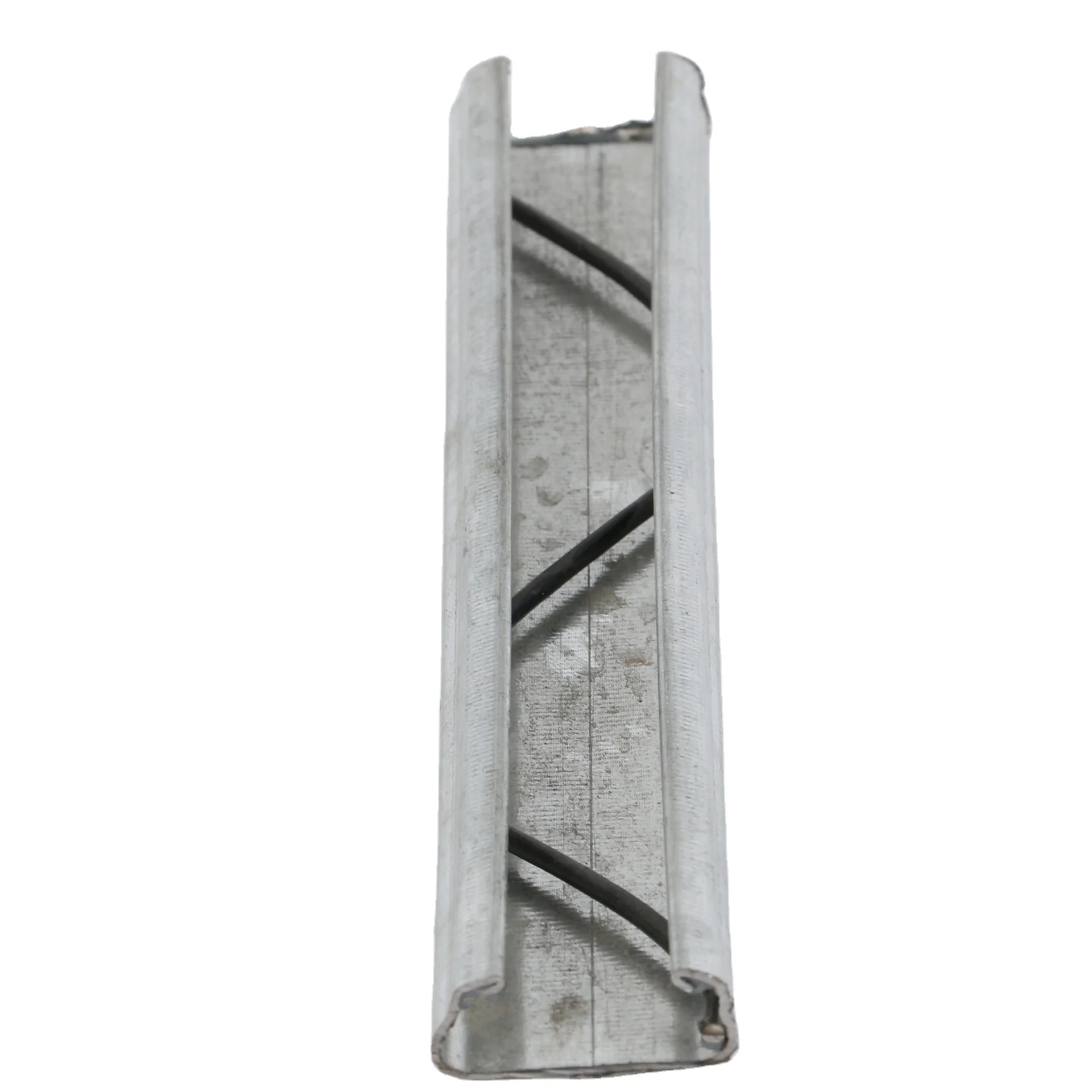 Low price durable plastic coating galvanized steel greenhousue lock channel with wiggle wire