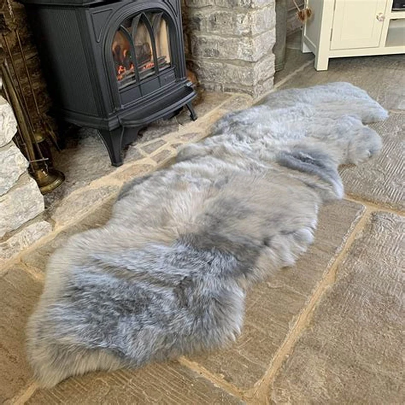 Faux Animal Fur Mat for Bedroom Living Room Modern Carpet Faux Fur Rug Sheepskin