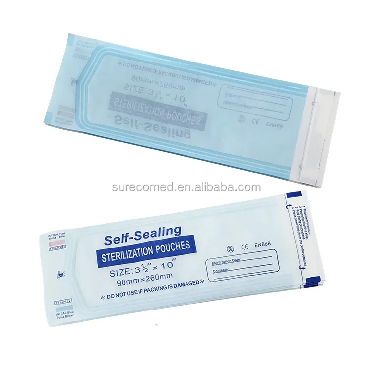
Self Sealing Autoclave Sterilization Pouches for Medical Device 