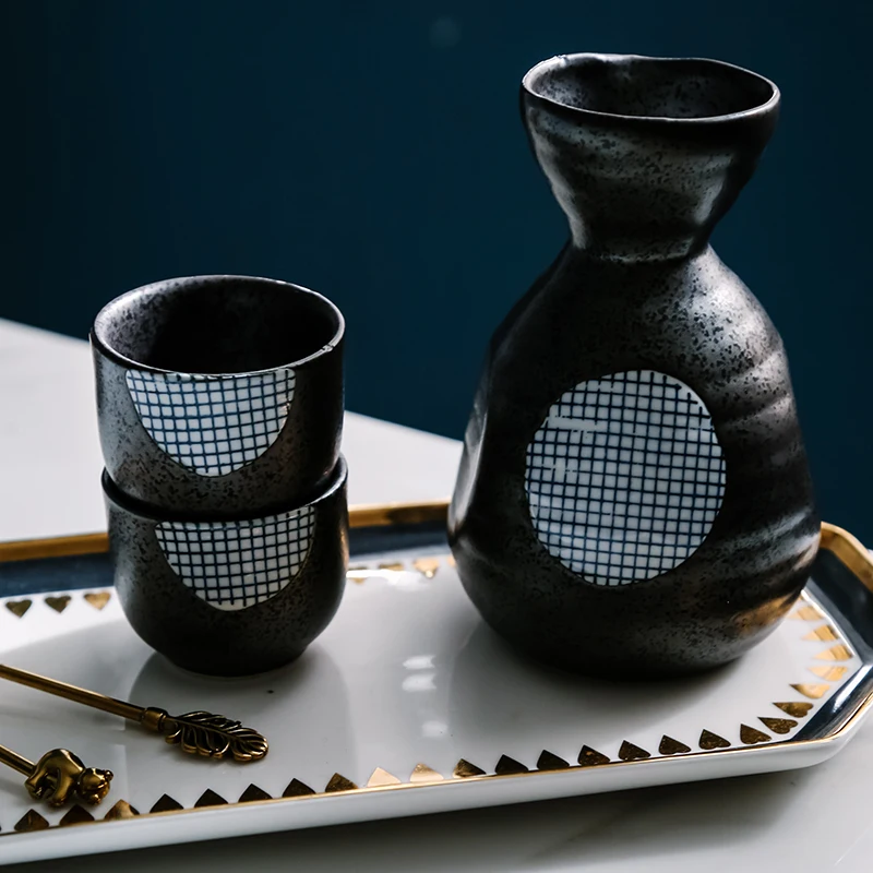 Wholesale White Brown Japanese 100 ml Mini Hotel Wine Ceramic Porcelain Sake Cup Without Handle