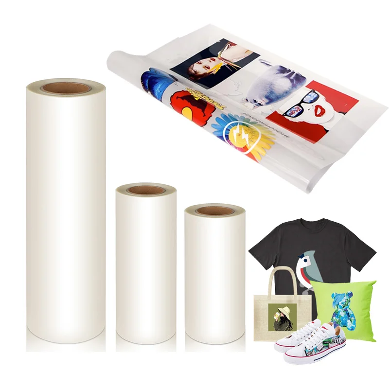 Chinese supplier Heat transfer PET dtf Film For T-Shirt Printing dtf printer film sheets direct to film roll
