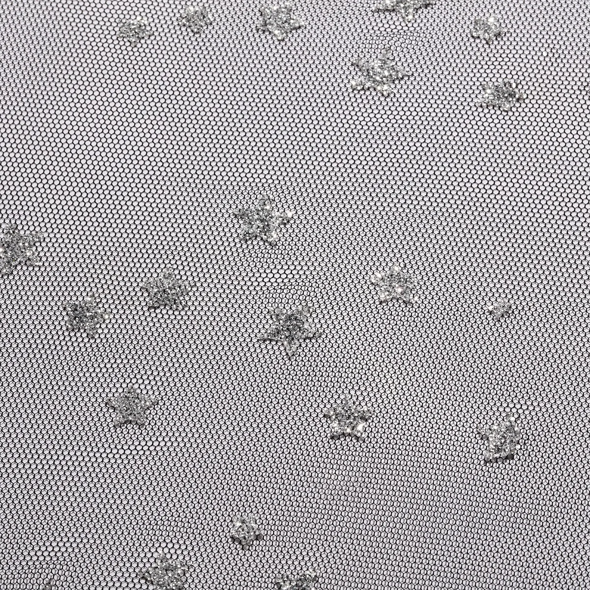 Lightweight Glitter mesh Fabric Customized Color Bronzing Textiles