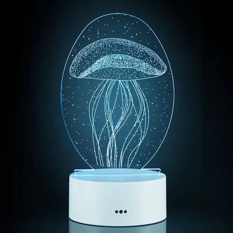 New Electronic Product Creative Gift Led Night Light Christmas Birthday Gift Strange 3d Night Light