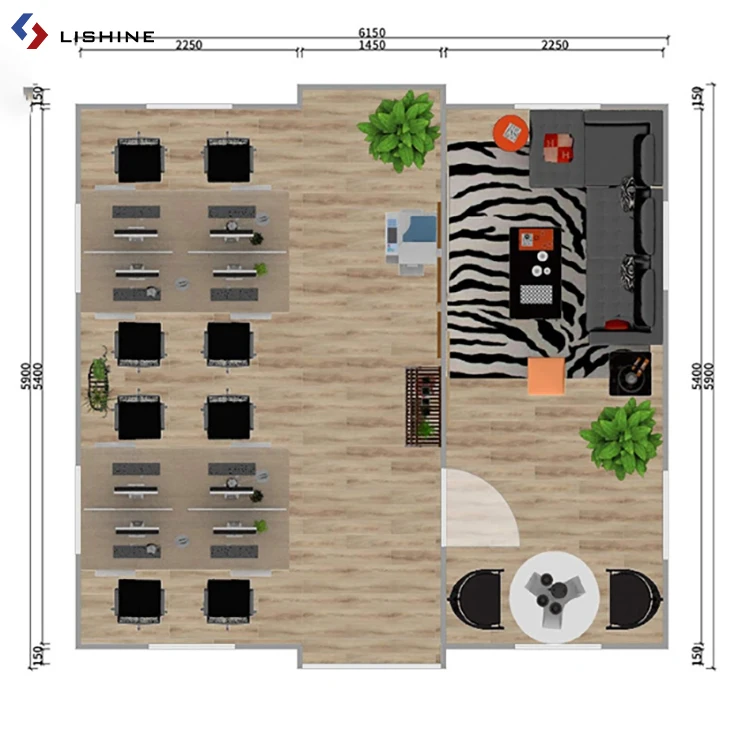 75mm sandwich panel wooden 20 40ft 2 bedrooms container house prefab expandable tiny container house with bathroom prefab houses