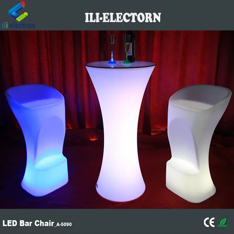 Modern plastic led glowing bar furniture led bar table