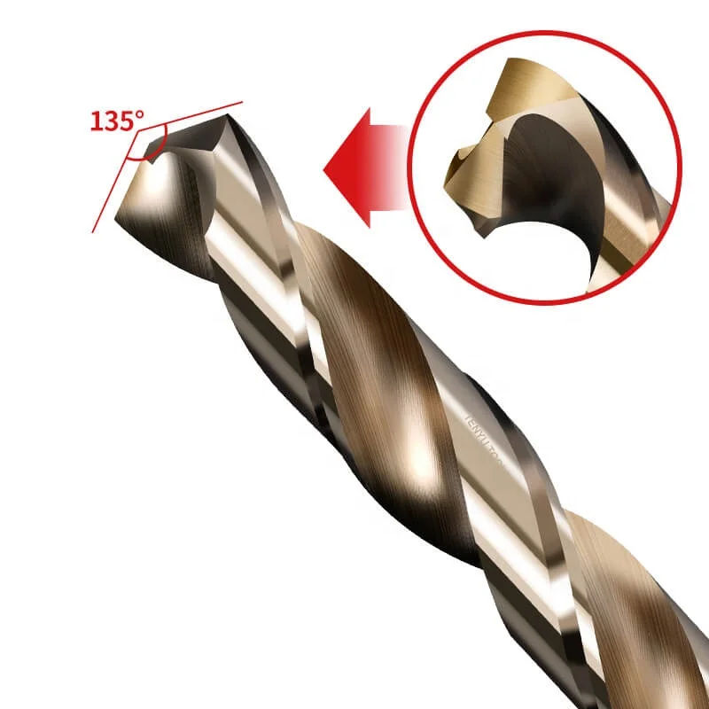 China high quality din338 hot selling durable straight shank wear-resistant 4241 hss twist drill bit 1mm-13mm size