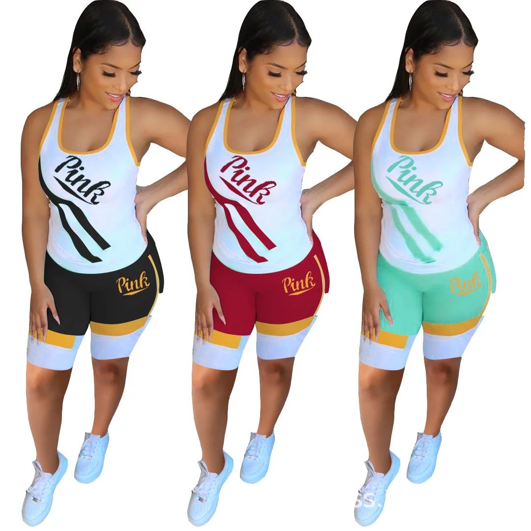 
Wholesale Basketball Custom Logo Blacks Trendy Streetwear Pants For Hight Waist Printed Biker Stretchy Work Out Shorts Set Women 