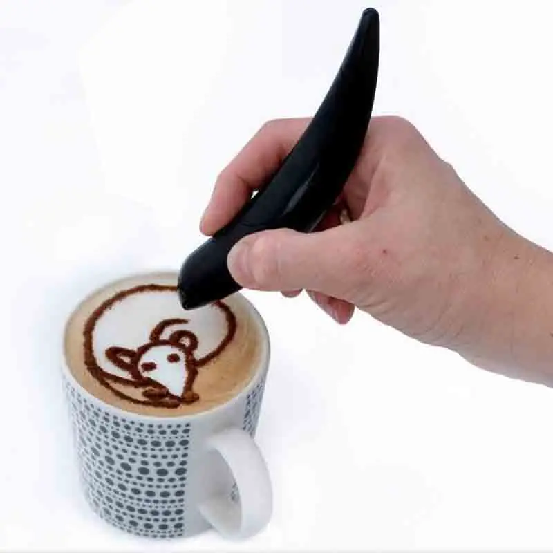 Electrical Latte Art Pen for Coffee Cake Decoration