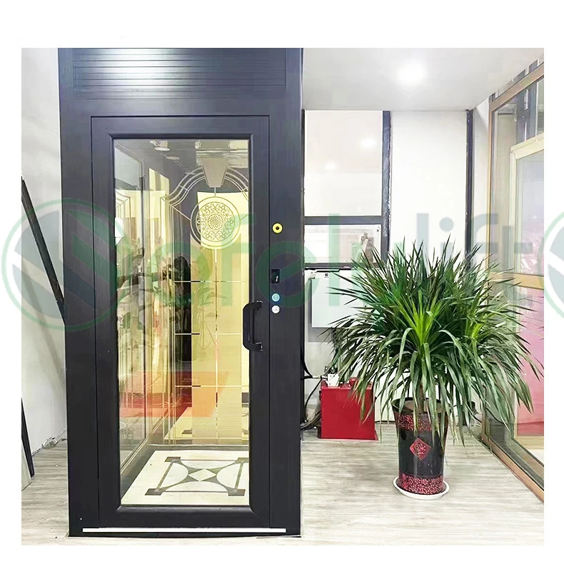 Factory price 400KG small home elevator mini hydraulic shaftless elevator residential household lifts for elderly people