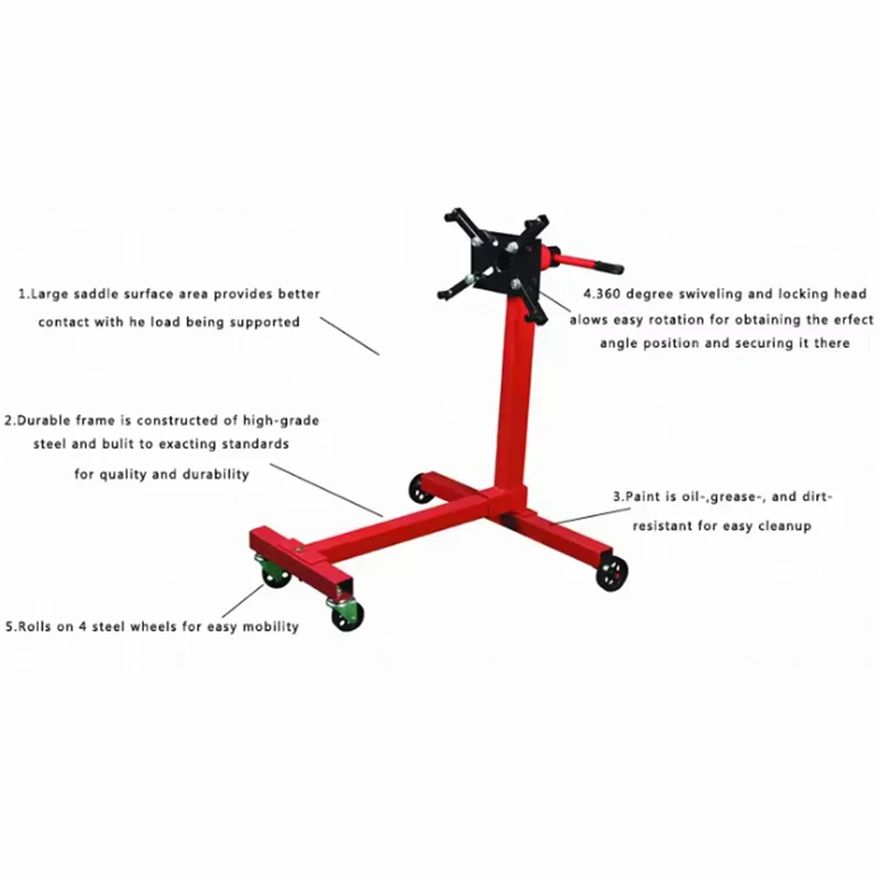 Hot Sale Good Quality 1000LB Engine Stand For Car Motorcycle Truck