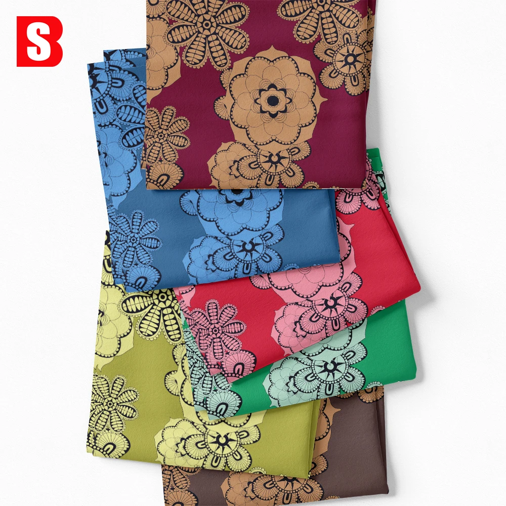 New Arrival Artistic Grand Blossoms Flowers Digital Printed 80s Liberty London Tana Lawn 100% Organic Cotton Fabric For Garment