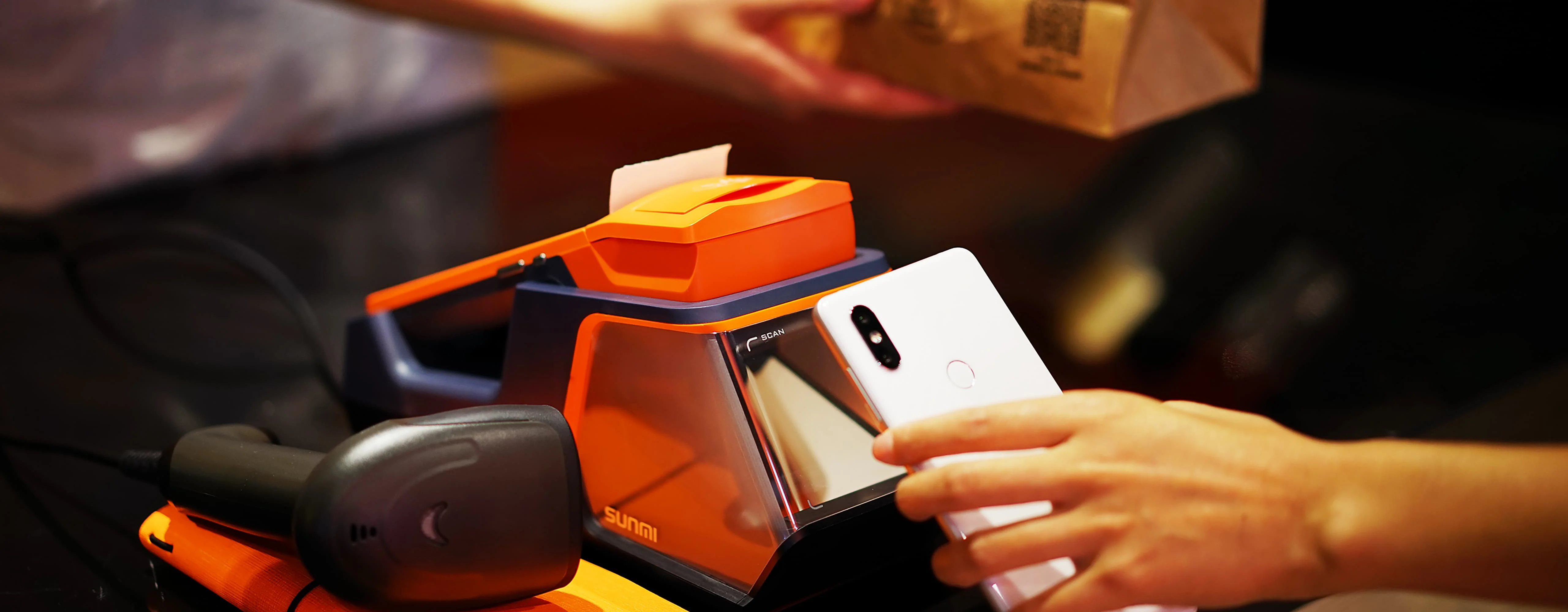 touch pos with all in one pos systems cash register machine Summi v1s pos terminal with printer