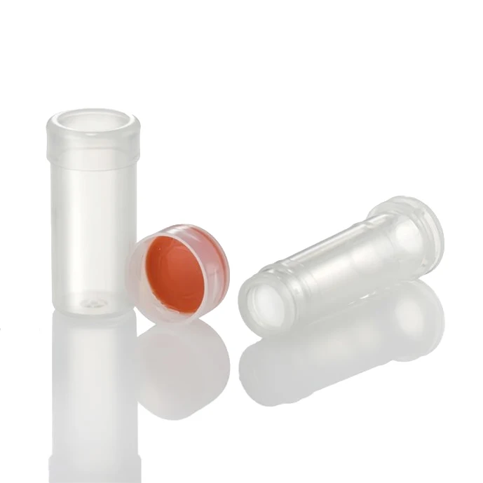CNW Filter vial, Max Fill Vol. 450uL, with a 0.22um Nylon membrane and a 11mm Snap lid with orange silicone/clear ptfe septa