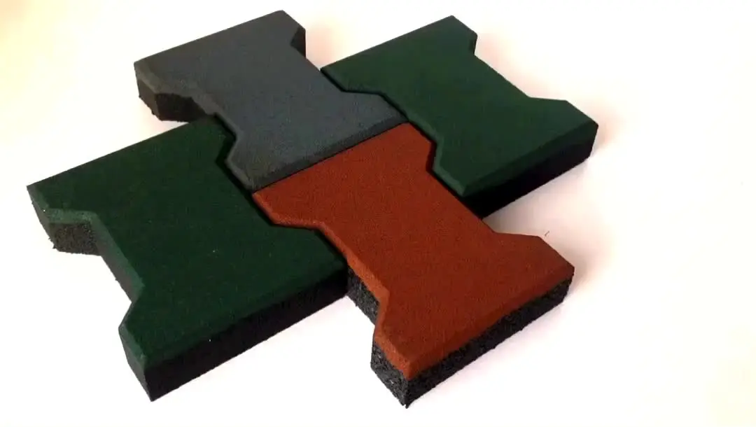 Horse Barn Dogbone Rubber Paver for Equestrian