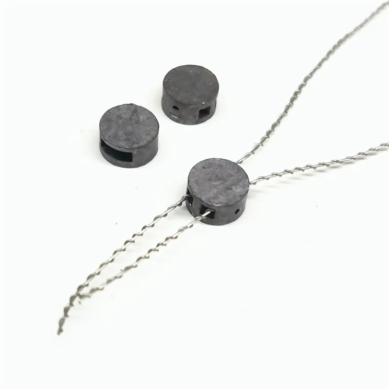 Customized size guangzhou factory 10*4mm lead seals and wire for meter seals