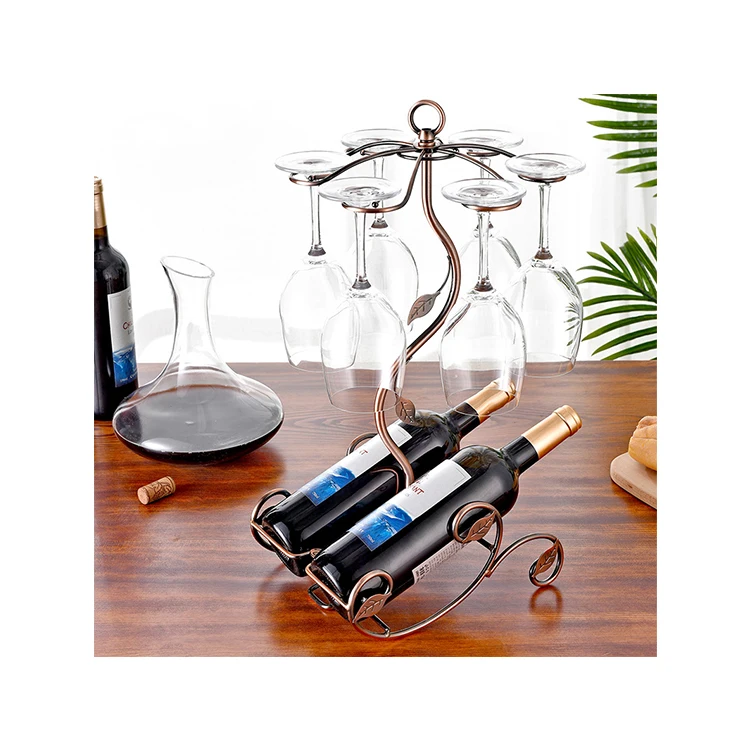 Quality Guaranteed Fashion Red Wine Rack Wine Bottle Storage Holder Wine Cabinet Decoration