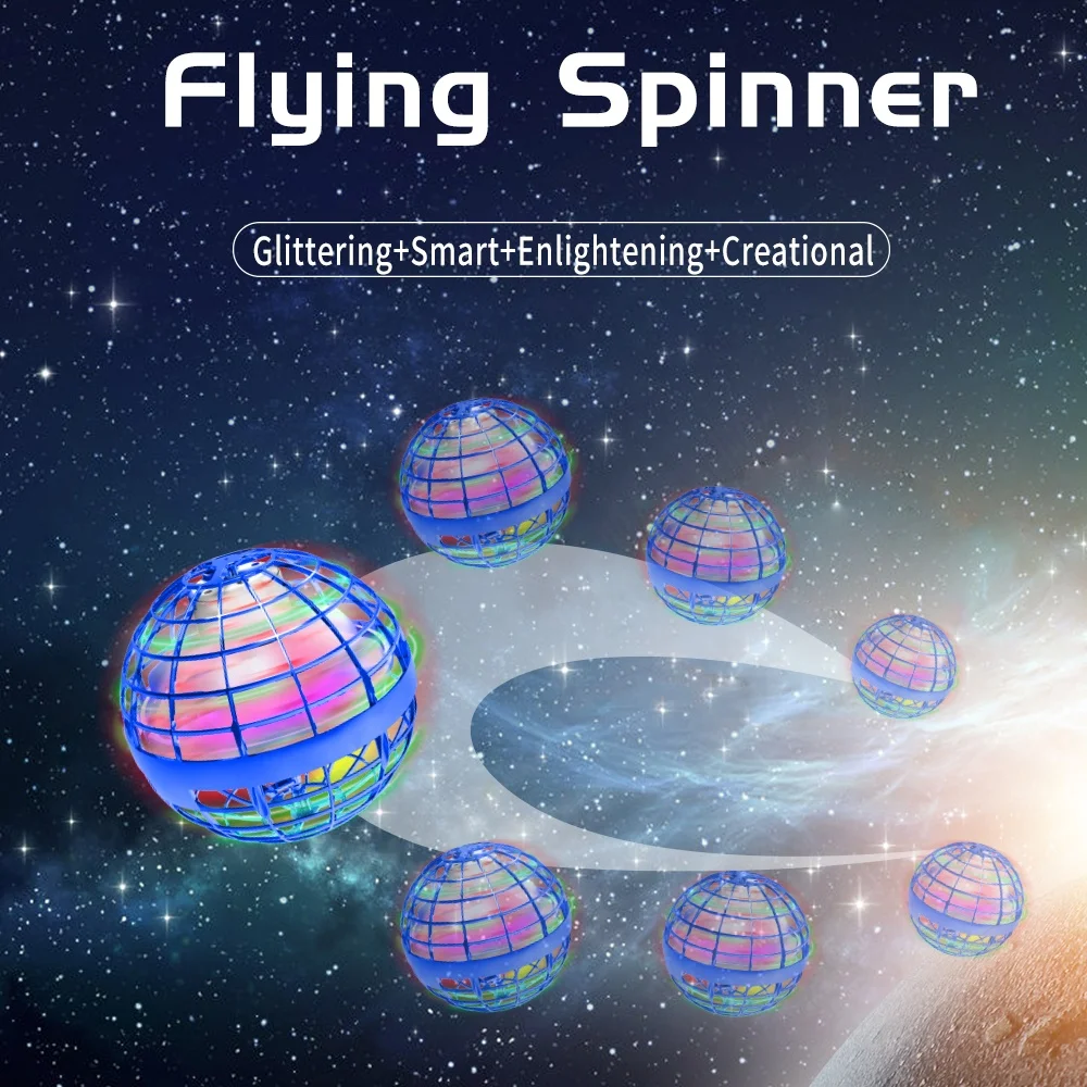 Direct Sales Gift For Boy And Girl Remote Control Rechargeable Flying Saucer With Flash Light Flying Ball