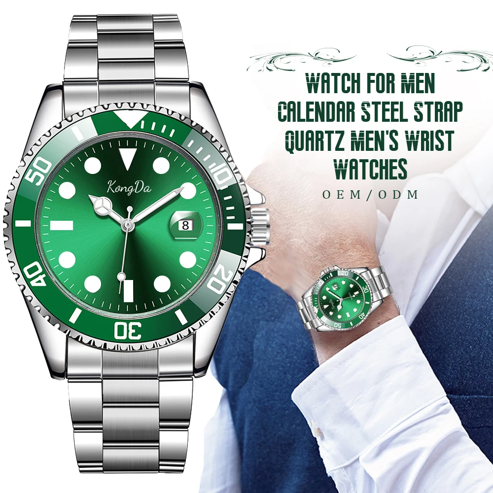 Hot Sales Japan Movement Cheap Chronograph Stainless Steel Back Quartz Quality Watches Custom Logo Wristwatches for Men