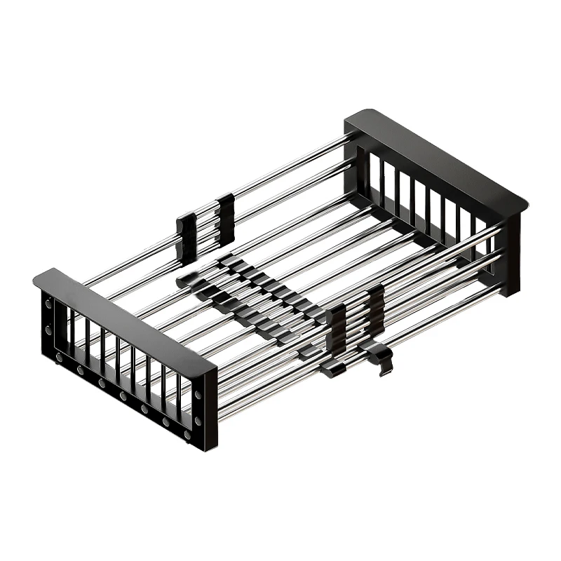 Drainer Shelf Drain Tray Folding Sink Organizer Storage Home Kitchen Accessories Bathroom Supplies Foldable Dish Drying Rack