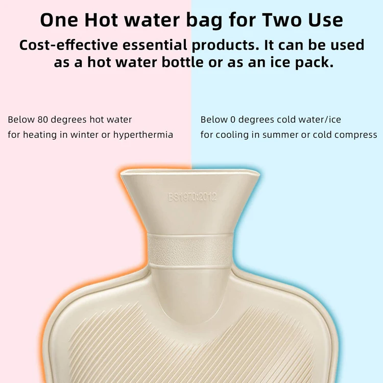 Best Selling Products 2022 Wholesale Custom Rubber Hot Water Bag with Plush Cover