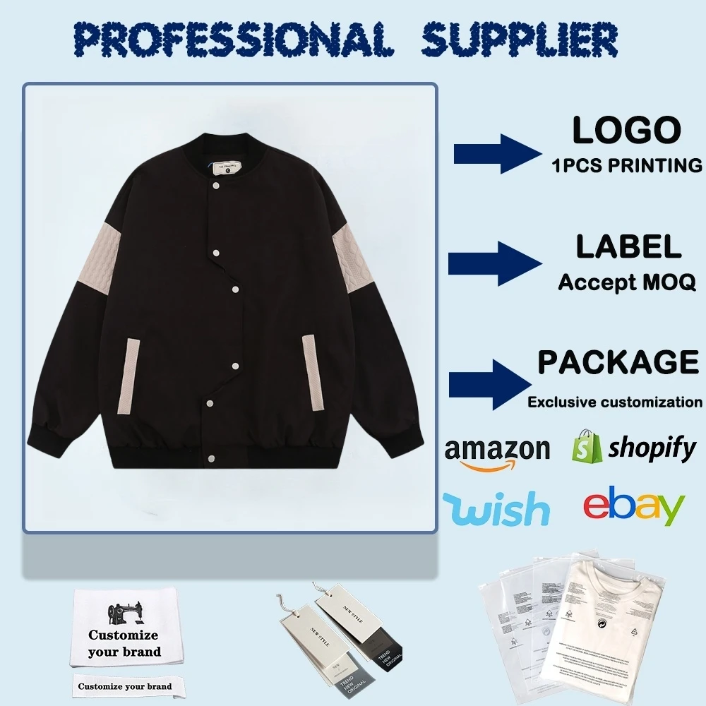 Wholesale Of New Features baseball jacket varsity jacket leather jacket men high quality With Strength Store