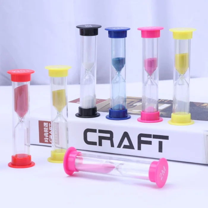 Creative Gifts Kids Plastic Hourglass 30 seconds 1 2 3 4 5 minutes Colorful Sand timer Hourglass