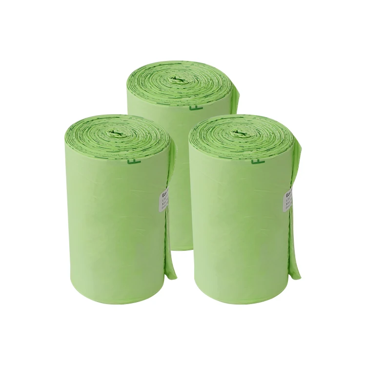 Wholesale Compostable Biodegradable Recycle 8 Gallon 13 Gallon Custom Package PLA Waste Garbage Gag Trash Bag