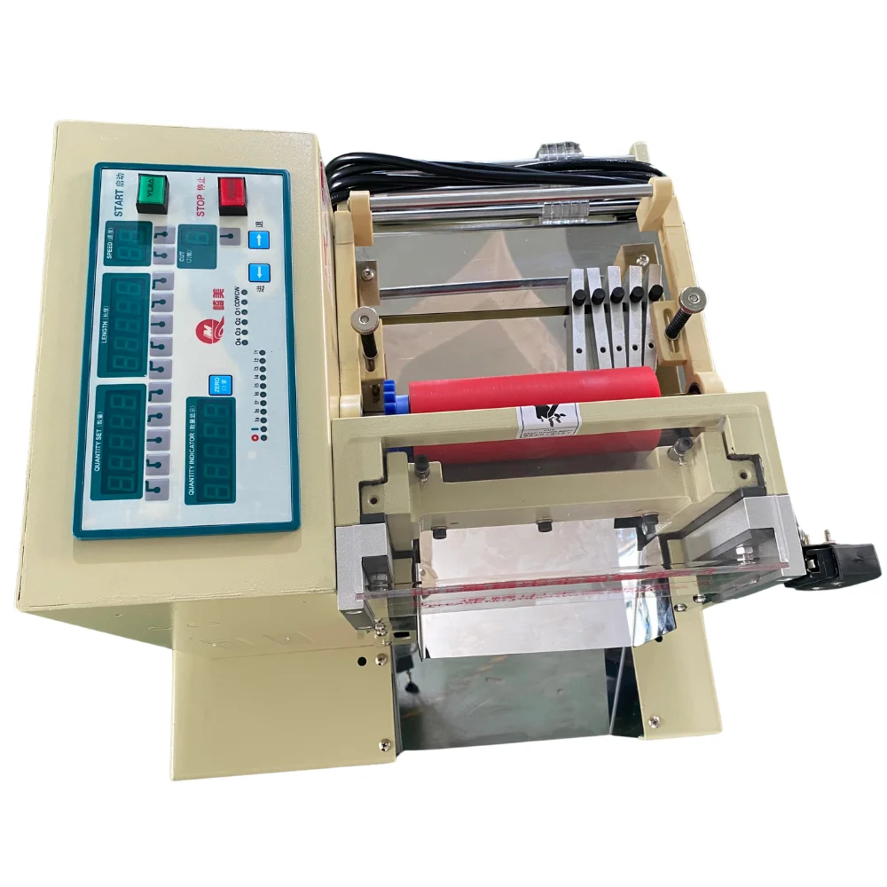 Fabrics Tape Belt Textile Zipper Leather Ribbon PVC Cloth Microcomputer Cutting Weaving Machine