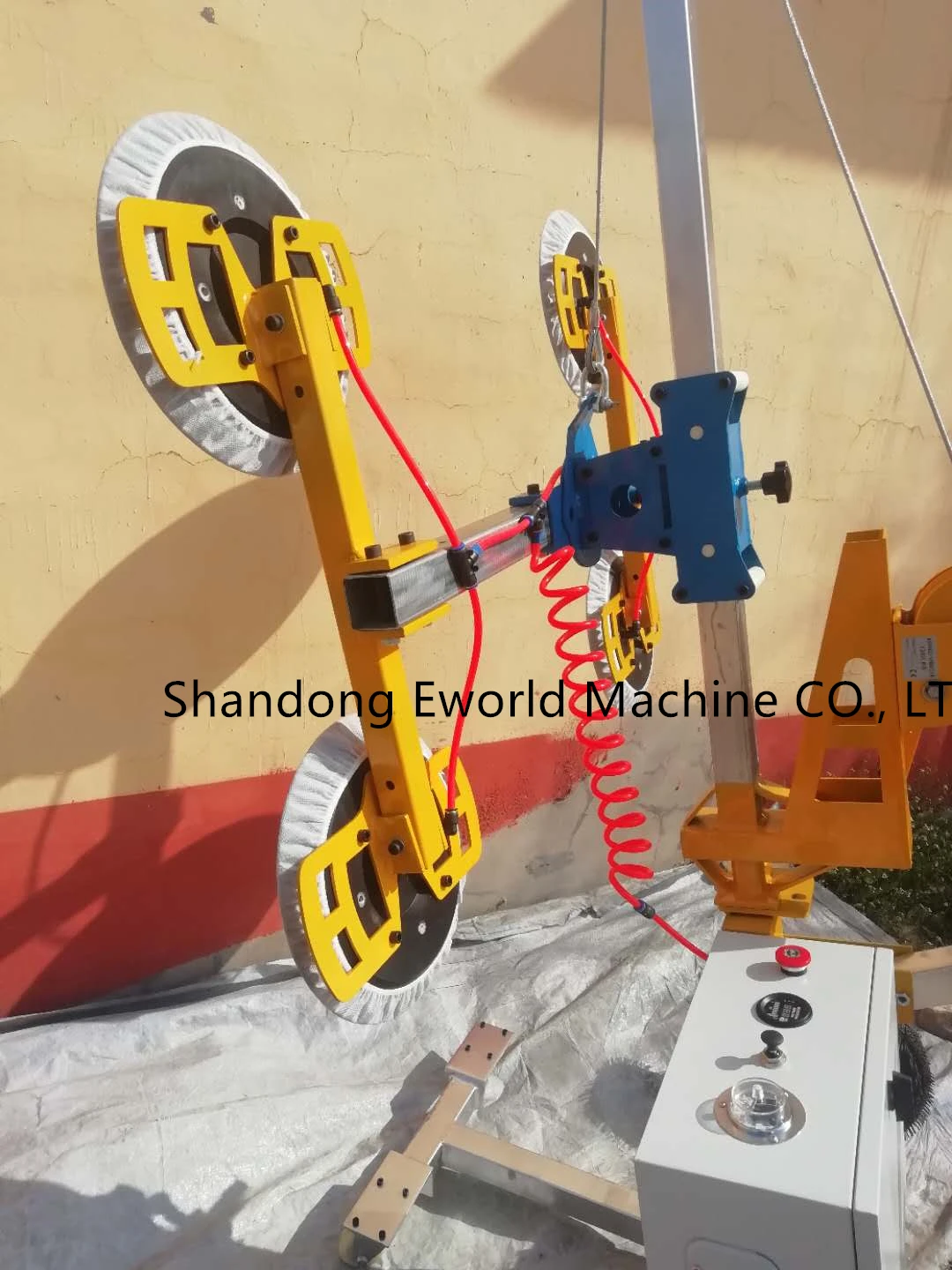 Automatic Electrical Vacuum Sucker Curved Glass Lifting Equipment