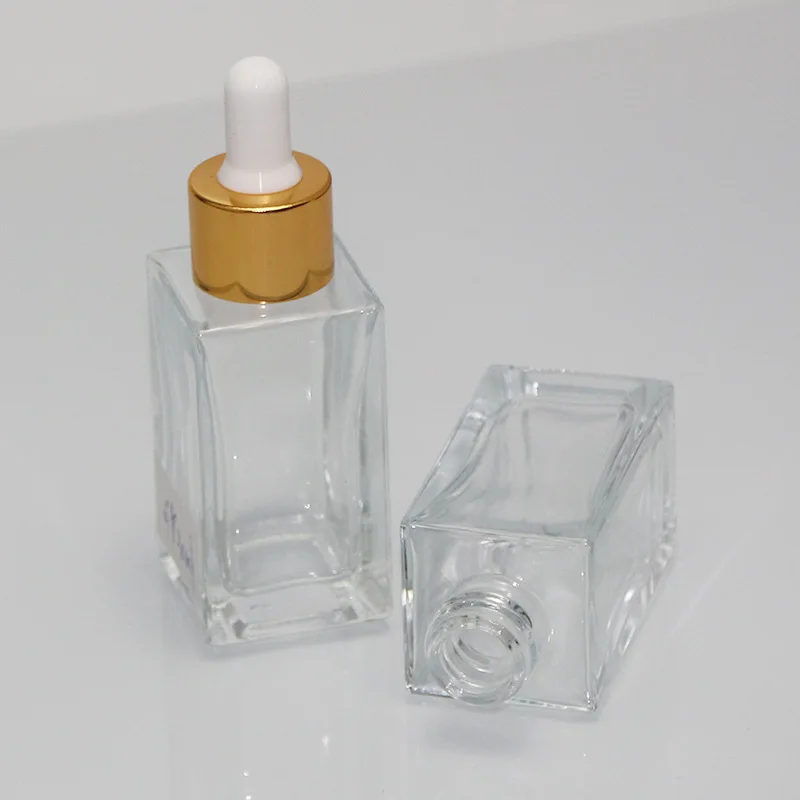 Empty Cosmetic Glass Bottle 30ml Glass Dropper Essential Oil Bottle