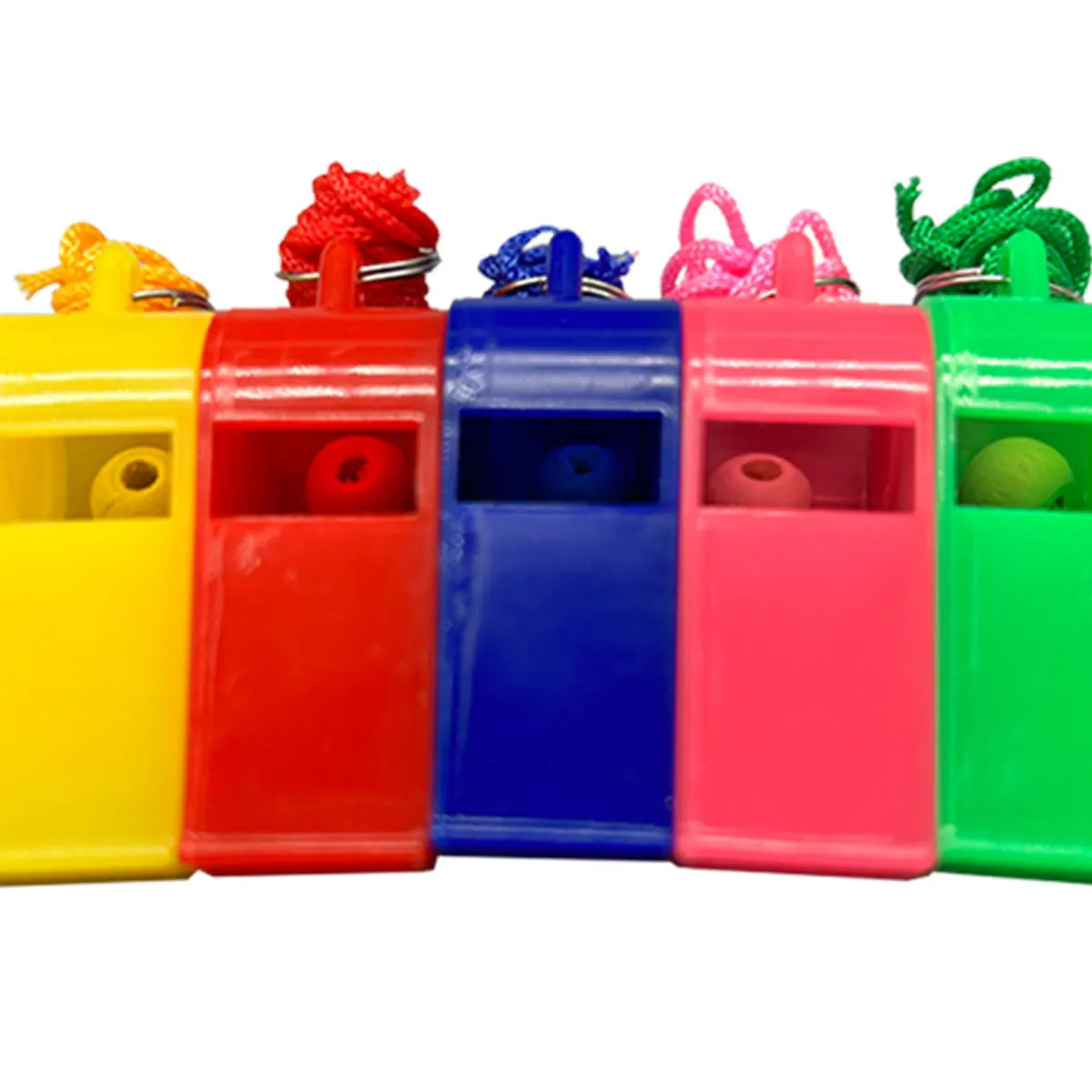 2025 Emergency Survival whistle Cheap plastic Colorful whistle In Bulk Packed Wholesale Toy