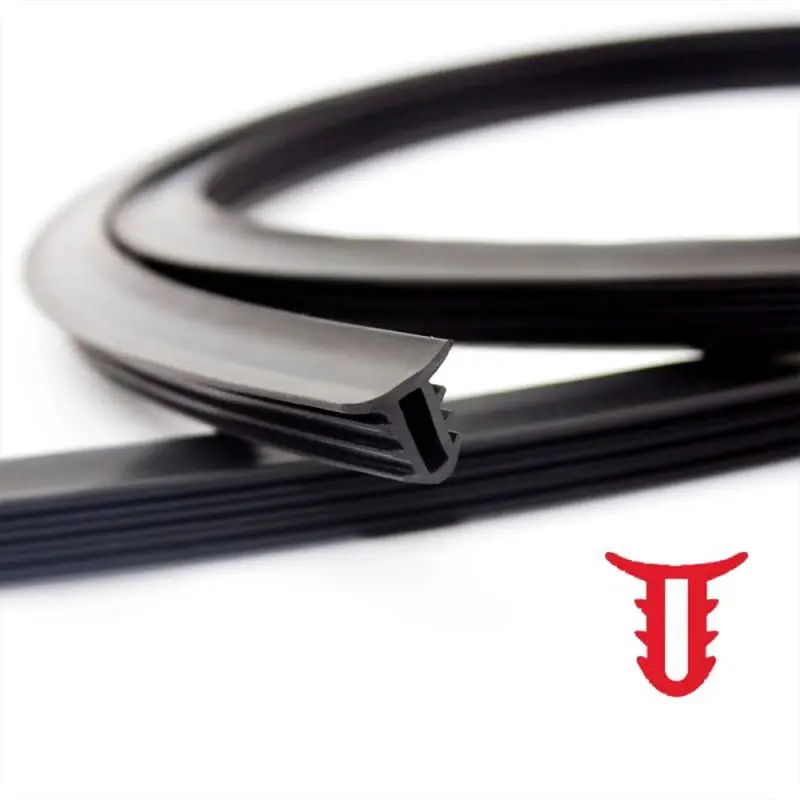 Dust Wind Proof Center Console Epdm Sealing Strip Auto Front Windshield Gap Rubber Seals Extruded Car Weather Stripping Profile