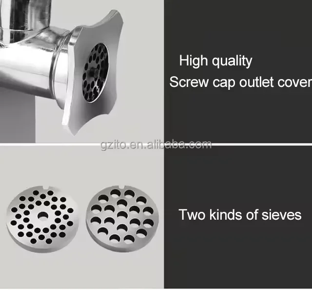 Commercial Electric Fresh Meat Grinder, Stainless Steel Mincer Machine For Restaurant