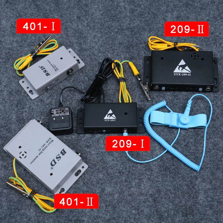 ALLESD 401-1 Wrist with Electrostatic Ring Alarm ESD Anti-static Bracelet Wrist stripe Tester Single Station Monitor