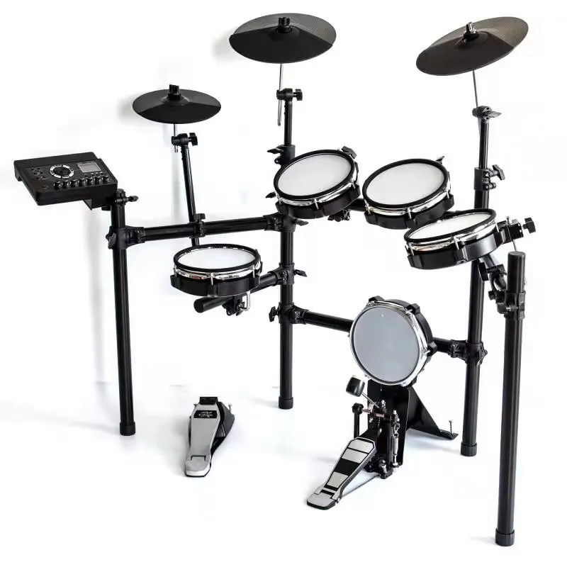 Wholesale portable high quality performance five drums three cymbals electronic drum set