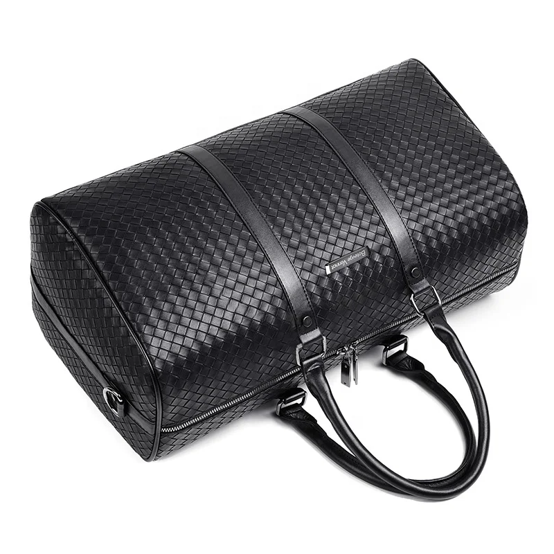 Unisex Luxury  Waterproof Custom Leather Travelling Business Duffle Tote Bag