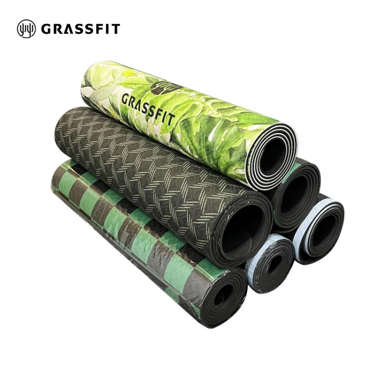 Eco friendly designer Non Slip Exercise Fitness customized printing 6mm Tpe Yoga Mat Pilates custom yoga mat for meditation yoga