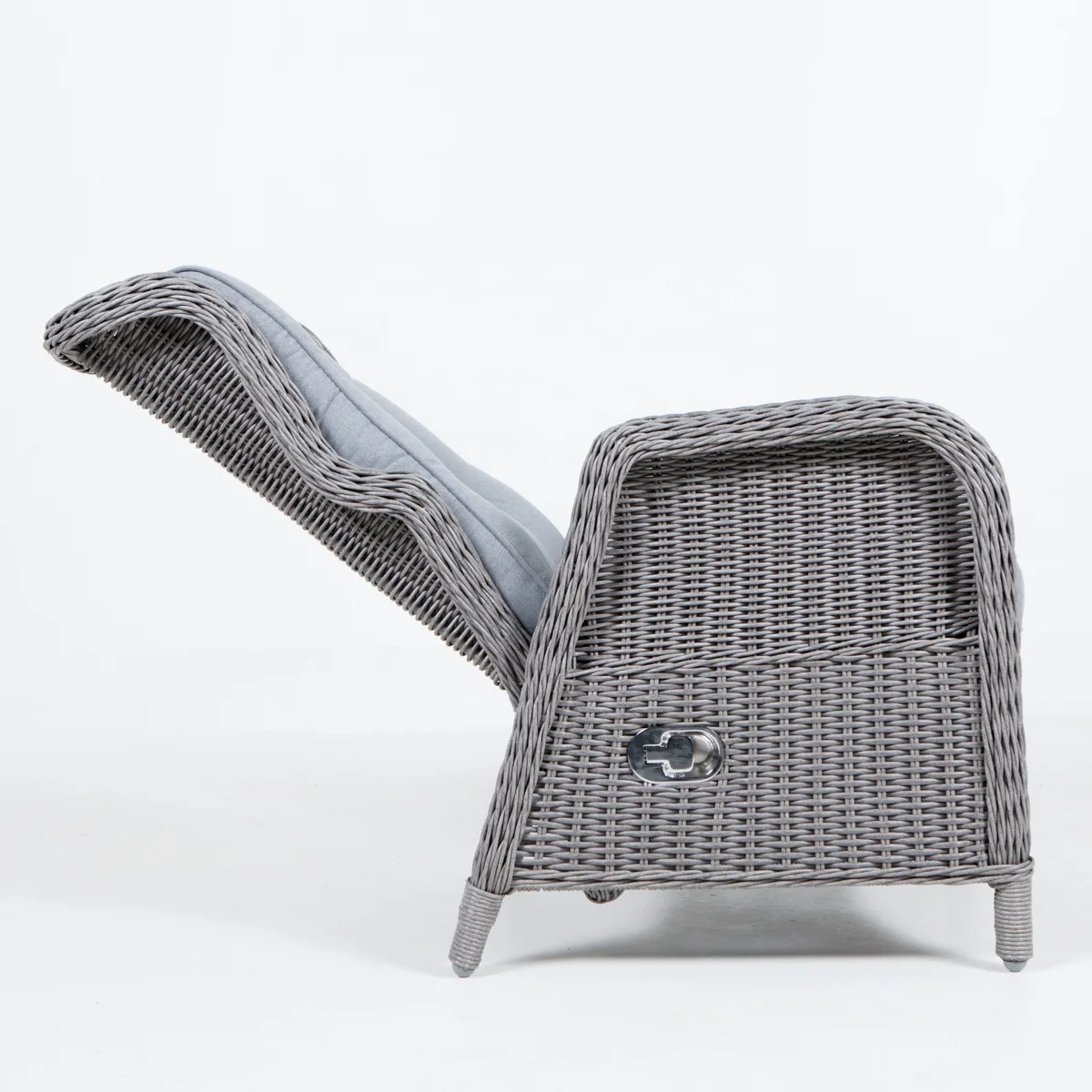 Joyeleisure Alu Frame Wicker Garden Furniture Recliner Single Outdoor Sofa