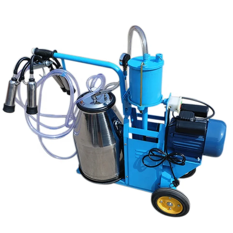 animal electric dairy small vacuum pump single portable cow milking machine
