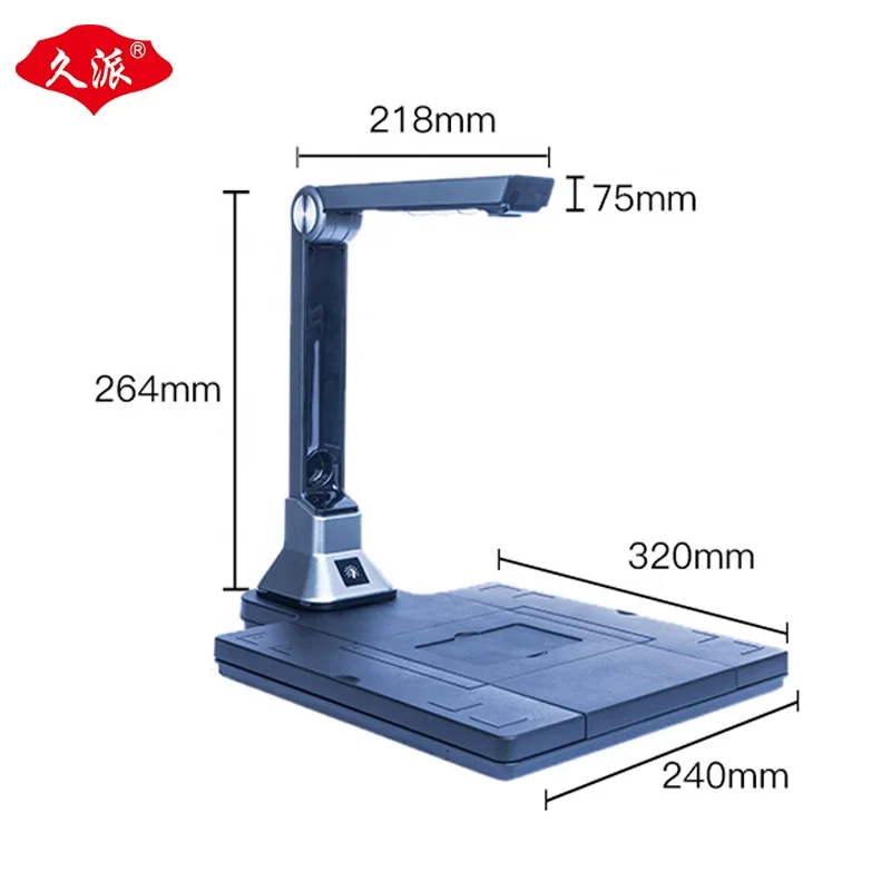 High-definition 10-megapixel books scanned into A4/A5 video booth Home Teaching Office portable document hard base scanner