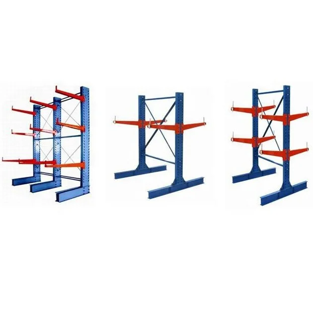 Warehouse Cantilever Racking Systems For Plywood Storage And Long Pipe Goods