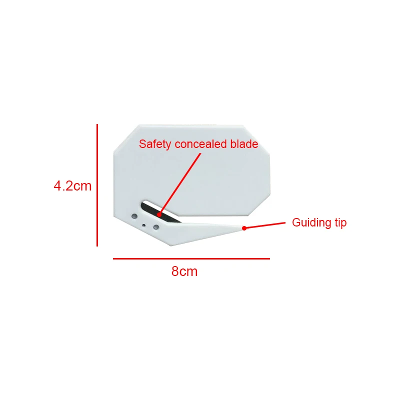 Заводская поставка портативный восьмиугольный нож-конверт многоугольный металлический нож для открывания